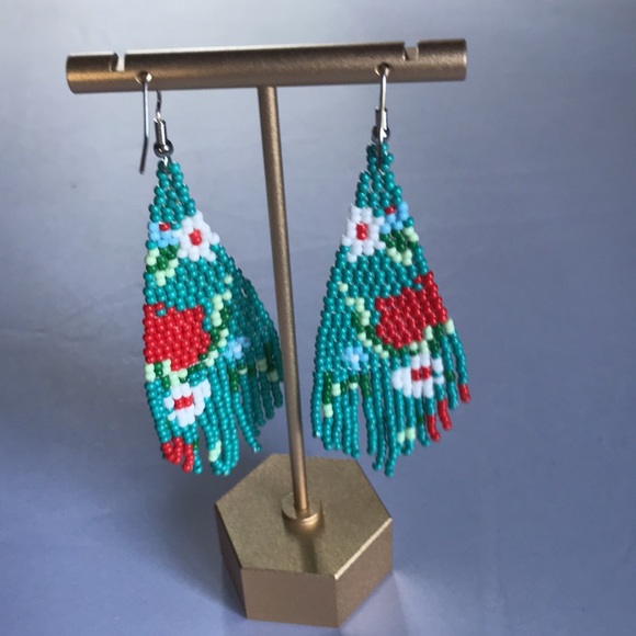New! Beaded Drop Earrings - Picture 12 of 13